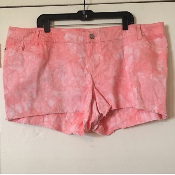 Old navy shorts pink tie dye size 22 - Picture 2 of 6